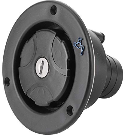 YUEHISY Schwerkraft-Wassereinlass-Einfülldeckel, Abschließbarer RV-Süßwassertankdeckel mit Bajonettverschluss, Auslaufsicher für Wohnwagen, Wohnmobil, Wohnmobil, 30–40 Mm Türplattenstärke, 2