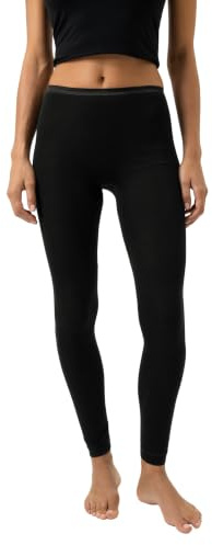 Mey Damen Leggings aus Schurwolle Serie Wool&Silk | Lange Leggings mit flachem, glänzendem Bund, ohne auftragende Seitennähte, weichen Beinabschlüssen, Gr. 38–48