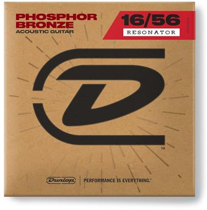 JIM DUNLOP DOP1656 - cuerdas para guitarra acústica - Phosphore Bronze Resonator 16-18-28-36-46-56