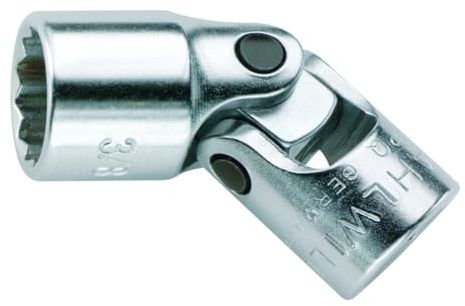 STAHLWILLE Nr. 402aK Gelenk-Steckschlüsseleinsatz 6,3 mm (1/4) Schlüsselweite 9/16 L.37,5 mm AS-drive, HPQ-Hochleistungsstahl, verchromt