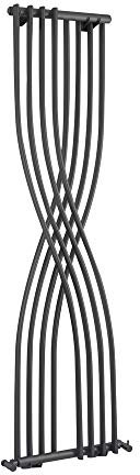 Hudson Reed HLA94 Xcite | Modern Bathroom Colosseum Cross Style Designer Radiator, 1775mm x 450mm, Anthracite