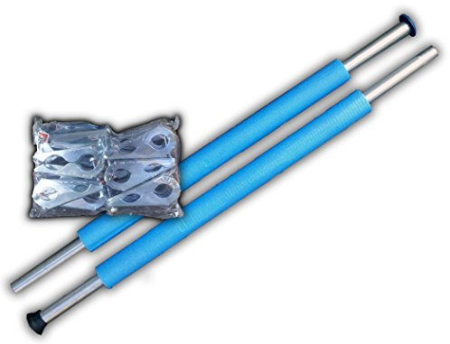 walexo Trampolin Stangen-Komplettset in verschiedenen Stangenlängen (3xStangen-Set, 254 cm)