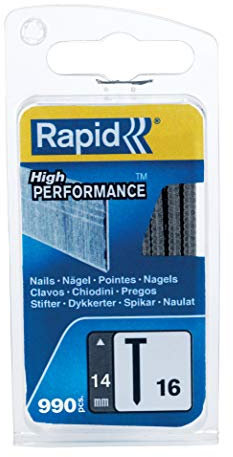 Rapid, 40109554, Clous N°16, 14mm de longueur, 990 pièces, Fil galvanisé, Haute performance