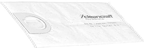 Cleancraft 7010251 Filterbeutel ohne Nähte, 2 l, für Staubsauger, 5 Stück
