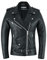 Bohmberg pregiata giacca di pelle da donna100% Vera Pelle - Giacca retro Biker – Highway Giacca – Brandostyle - Nero - L