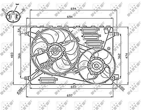 NRF 47754 Kühlmittel des Motor