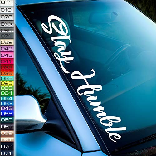 Autoaufkleebr Stay Humble Frontscheibenaufkleber Clubsport Edition Power Dapper Stance Low Auto-Sticker