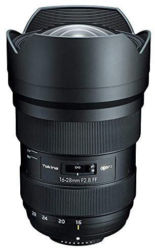 Tokina Opera 16-28mm F2.8 FF SLR Obiettivo con zoom grandangolare, per Nikon F e Canon EF, Nero