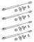 Lot de 4 crans de retenue automatiques pour placard de cuisine, armoire, porte hydraulique, support pneumatique pour volet, charnières à ouverture souple