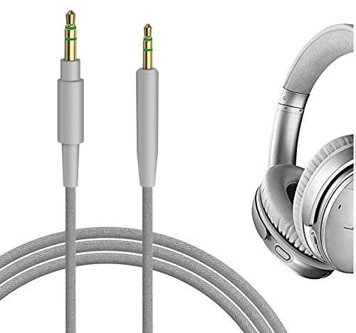 GEEKRIA QuickFit Audio Kabel Kompatibel mit Bose QC 45, QC 35 Series II, QC 35, QC 25, NC 700, 700 ANC, Soundlink On-Ear, SoundLink II Kopfhörer, 2.5mm AUX Ersatz-Stereokabel (1.2m)