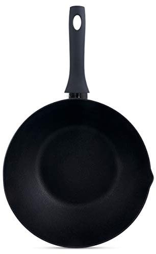 Ken Hom Wok Revêtement Antiadhésif Aluminium Pressé, 30cm, Excellence, Poele Wok Induction/Compatible avec les Ustensiles en Métal, Passe au lave-vaisselle, Garantie de 5 ans, KH430006