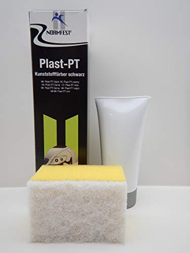 Normfest PLAST-PT KUNSTSTOFFFÄRBER FÄRBER Kunststoff schwarz mit Schwamm 75ml (1)