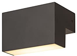 SLV Wandaufbauleuchte L-LINE OUT WL / Beleuchtung für Wände, Wege, Eingänge, LED Spot außen, Aufbau-Leuchte Outdoor, Gartenlampe / IP65 7.0W 570lm anthrazit 1003539