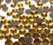 Hotfix 5mm Flatback Rückseite Strasssteine SS20 1440 Stück Glas Steine Runde Kristall Edelsteine 4,4~5mm (Gold Metallic)
