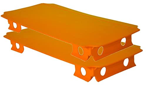 move and stic 2er Set Platte orange 20x40 cm zur Erweiterung von Klettergerüst und Spielturm