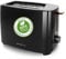 Emerio TO-125131.1 Toaster mit 2 extra Breiten Toastschlitzen für 2 Toastscheiben in einem Rutsch, herausnehmbare Krümelschublade, 7 einstellbare Bräunungsstufen, 700W, BPA frei, schwarz/Gold