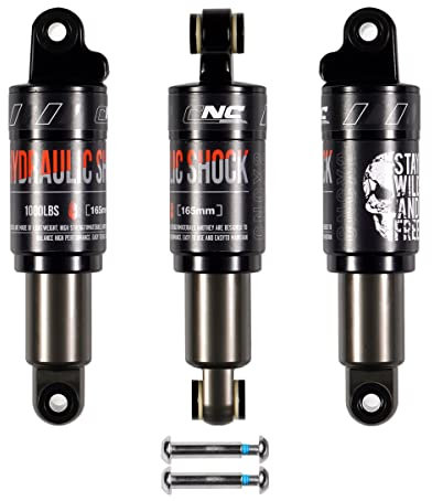 CNCLOL Stoßdämpfer für Mountainbike, hydraulisch, Federung Fahrrad Dämpfer hinten, MTB per Bike, 165 mm