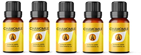 Aroma Energy | Chamomile Dilute Essential Oil - 50ml (5 x 10ml Bottles) - 100% Pure & Natural