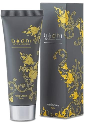 BODHI® Handcreme YUZU 50ml / Anti-Rissige Hände/Feuchtigkeitscreme mit pflanzlichen Ölen/Regenerierend/BIO & VEGAN