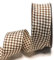 s.dekoda Schleifenband 20m x 40mm Braun - Beige Karoband kariert Vichykaro Dekoband mit Draht [3850]