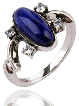 Kashasin Anime Ringe Elena's Daylight S925 Sterling Silber Ring für Frauen Cosplay Ring Schmuck mit Geschenkbox, US 5#, Stein: