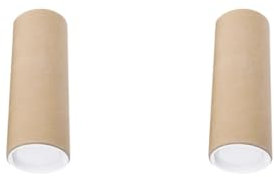 Adoorniequea 2 Set Langkarton Versandrolle mit Kappen für Gemälde Dokumentenversand 30 cm