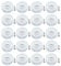 JZK 20x Antidérapant Silencieux 30mm Grand Protecteur Sol Silicone Patins de Meubles Planeurs avec vis pour Pieds canapé Table Bureau, Coussinets Chaise Rond Caoutchouc à Visser pour parquet