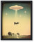 Poster Master UFO-Poster – Kuhabduktionsdruck – Außerirdische Kunst – trendige Kunst – moderne Kunst – Geschenk für Männer und Frauen – Avantgarde-Dekor für Wohnheim, Wohnzimmer oder Schlafzimmer –