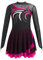 Aislor Tanzkleid Mädchen Pailletten Eiskunstlauf Kleid Kinder Langarm Ballettkleid Tanztrikot mit Rock Kleider Gymnastikanzug Wettbewerb Tanz Kostüme Y Lichtrosa 122-128