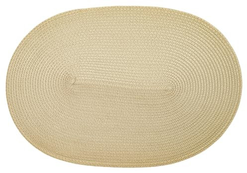 d-c-fix manteles individuales PVC-free Almond - lavables antimanchas plastico - tapetes para mesa salvamanteles bajoplatos mantelitos - 30 cm x 45 cm oval