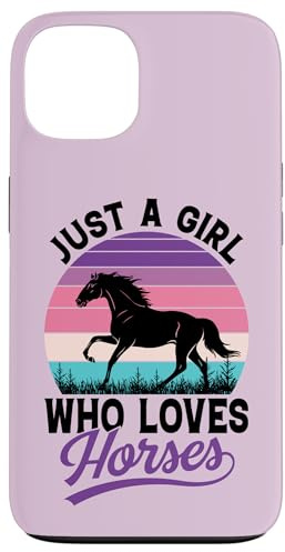 Just a Girl Who Loves Horses Equestrian Riding Cute Horse Case for iPhone 13