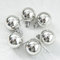 Weihnachtskugeln 6 Teiliges Christbaumkugeln Galvanisiert Weihnachtsbaum Dekoration Set Baumkugeln Herbstdeko Innen Christmas Decorations Glänzend für Baum Fall Decor Innen und Draußen Silber