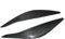 Yygjwyw 2 Stück Auto Scheinwerfer Augenbrauen für Vauxhall Opel Vectra 150 Insignia 2008-2013, Frontscheinwerfer Augenbrauen Dekorativ Aufkleber Augenlid Auto Aufkleber,normal-B-Carbon Fiber