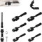 NathrBTV 6 Pezzi Cursori per Cerniere Lampo 3 misure Kit di Riparazione per Cursore zip Cursore Cerniera Ricambio Fissatore Istantaneo per Cerniera Estensione e Fissaggio per Giacche Borse Valigie