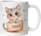 Danke Dankeschön Tasse mit Spruch | Katze mit Danke Schild & Herzen | Danke für Alles Geschenk | Lieblingsmensch - Herzensmensch | Dankesspruch Danksagung | Einfach Mal Danke Sagen