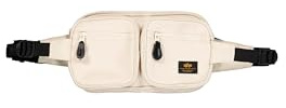 Alpha Industries Herren Label 1.5L Gürteltasche, Vintage White