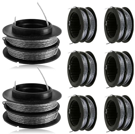 Replacement Spool Dual Line 0.080 30 ft Compatible with Toro 60v Max Flex-Force Power System 13 and 15 Trimmers,Fit for Toro Model 51831 51831T 51881,6Pack