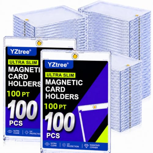 YZtree 【50ct Magnetkartenhalter】100pt One Touch Kartenhalter für Sammelkarten