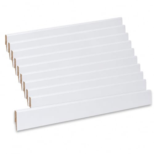 Leiste24 Aktionspaket 26 m Sockelleisten 40 x 15 mm Weiß | Weiße Sockelleisten im 26-m-Aktionspaket mit ClipSystem, 40 x 15 mm, ideal für saubere Wandabschlüsse