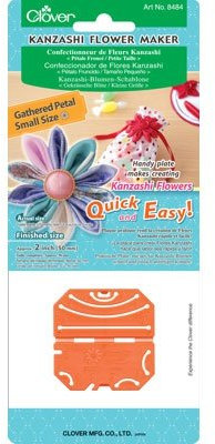 Schablone für Kanzashi-Blumen, Gekräuselte Blüte - Größe S (50mm)