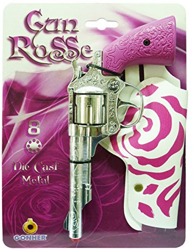 Gonher 180/2F - Revolver Cow Girl 8-Schuss, rosa
