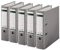 Leitz 1010 Aktenordner, Kunststoff, breit, mit patentierter 180-Grad-Präzisionsmechanik, 5er Sparpack, 8 cm, Breit Grau