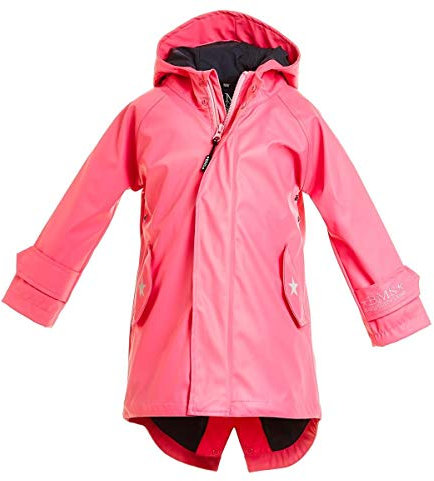 BMS Kinder Regenmantel - 100% wasserdicht - pink - 92