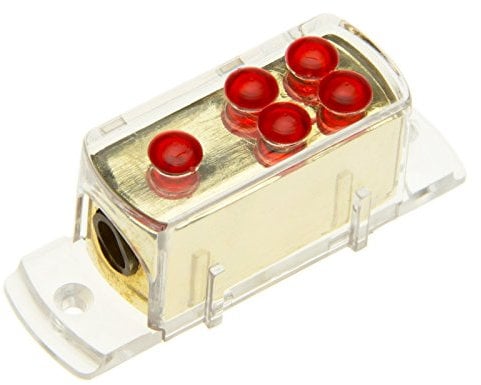 Adapter Universe® 12V 1x25mm² 4x10mm² 1-4 Auto Verteiler passend für HiFi Verstärker