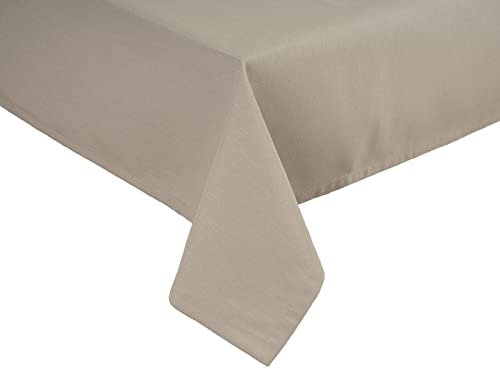 beties „Wunschton“ Tischdecke ca. 130x220 cm, Tischtuch, Tafeldeke in großer Sortiments- und Größenauswahl – EIN idealer Begleiter in Unifarbe (Taupe)