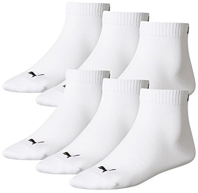 PUMA Unisex Quarters Socken Sportsocken 6er Pack white/white 300-39/42