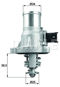 MAHLE TM 41 105 Thermostat Kühlmittel mit Dichtung u.a. passend für CHEVROLET CRUZE