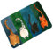 Today Gift Katze Türmatte Schmutzfangmatte Eingangsmatte für Haustür Innen und Außen 60x90cm, Wasserfest, Anti-Rutsch, Flachgewebt, Mehrfarbig, 23.62 x 35.43 Zoll