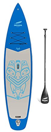 Indiana iSUP 12'0 FAMILY PACK, BLAU mit 3-tlg. Fiberglas/Komposit Paddel