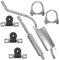 Ferroz Auspuffanlage Schalldämpferset Auspuff für VW Golf 3 III 1.4i 1.6i 1.8i 1.9 D